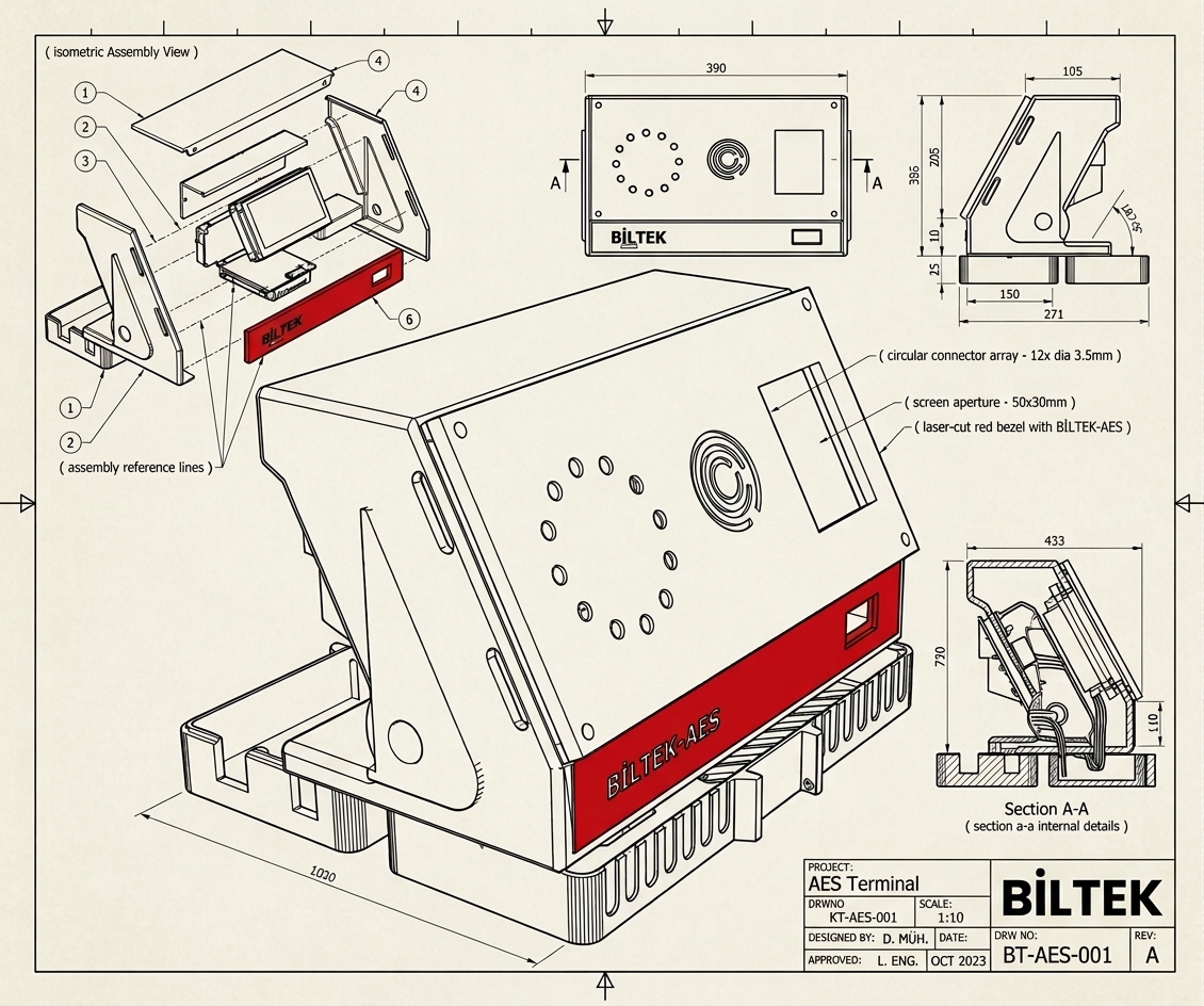 BİLTEK-AES modülleri ve RFID kartları